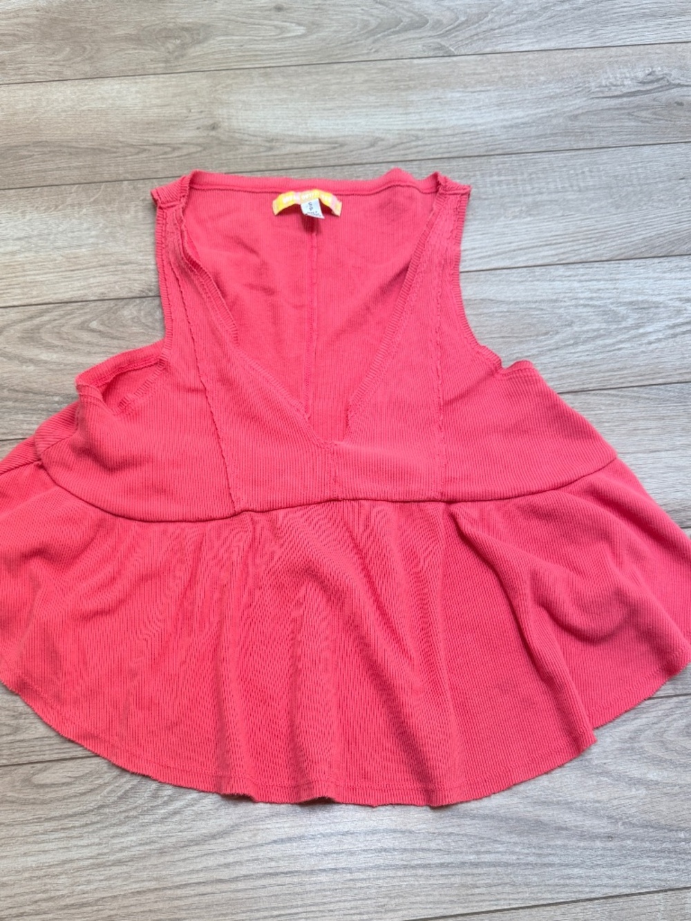 Urban Outfitters Coral Peplum Camisole size S